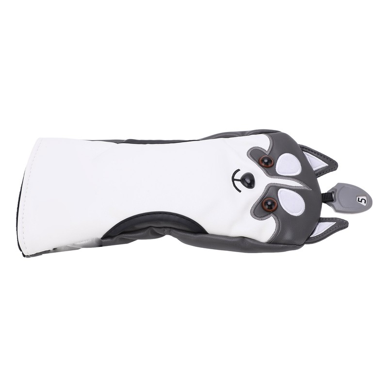 Dog Shaped Golf Wood Head Covers Waterproof Sunscreen PU Club