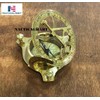 Captain Brass Sundial Compass with Hardwood Wooden Box Nauticalmart