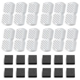 Pet Water Fountain Replacement Filters, 12 Pack with 6 Filters and 6 Sponges, for Large Dogs (24)