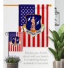 USA Decoration Air National Guard Garden Flag Set with Stand