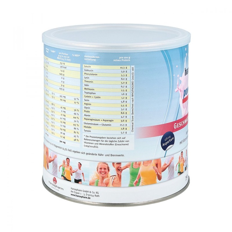 Hansepharm Power Protein Plus Raspberry Vanilla Plv 750 g