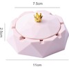 Stainless Steel Ashtray with Lid, Windproof Indoor/Outdoor Ash Holder for