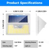 Peasur White Solar Lights Outdoor Waterproof, 6Pack 140LED Solar Powered