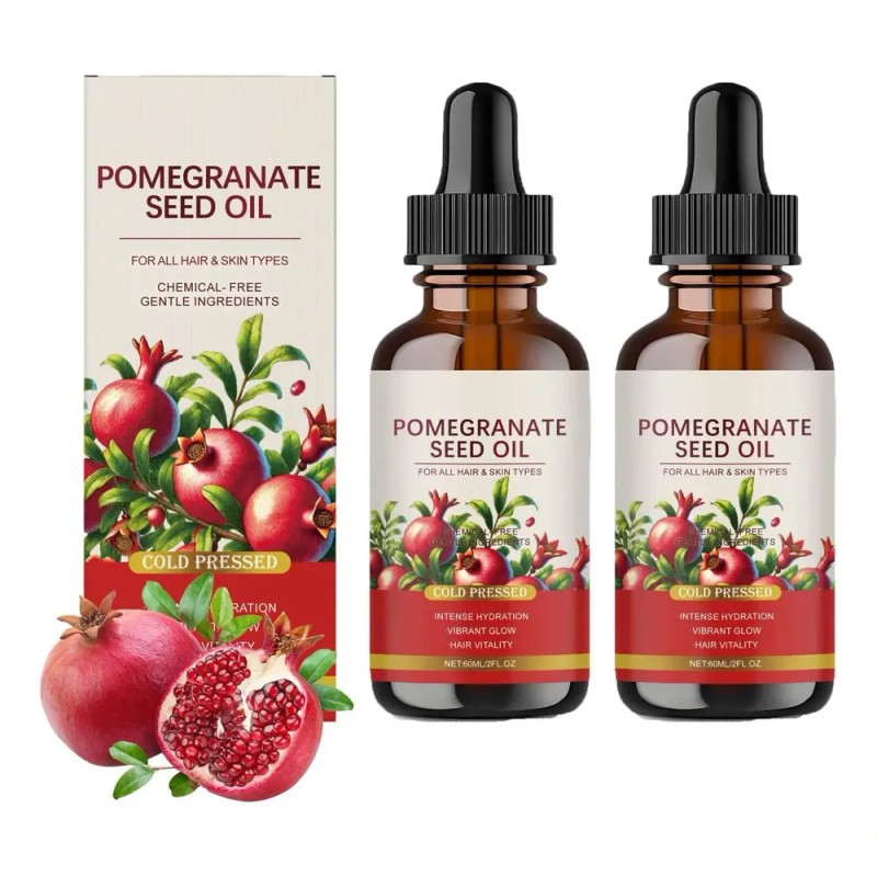 Cold-pressed Pomegranate Oil 60 Ml - Face And Hair