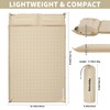 Naturehike Connectable Double Self Inflating Sleeping Pad, 1.18" Memory Foam