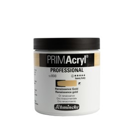 Schmincke - PRIMAcryl® Professional Finest Brilliant Acrylic Paint, Renaissance Gold, 237 ml Jar, 13 898 053, Premium Acrylic Paint, Acrylic Paint, Professional Quality