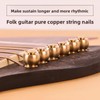 Folk Guitar Universal Brass Fixed String Bridge Pin (6pcs) with