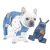 Leowow Pet Dog Denim Clothes Small Dogs Cowboy Overalls Classic