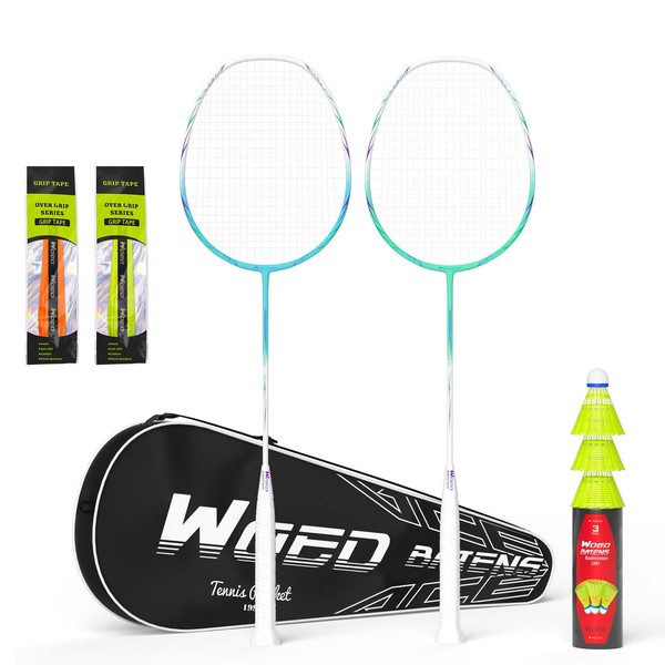 Professional Carbon Fiber Badminton Rackets Badminton Racquet for Backyards Gym(2/4