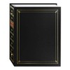 Pioneer Photo Albums 3-Ring Bound Black Leatherette Cover with Gold