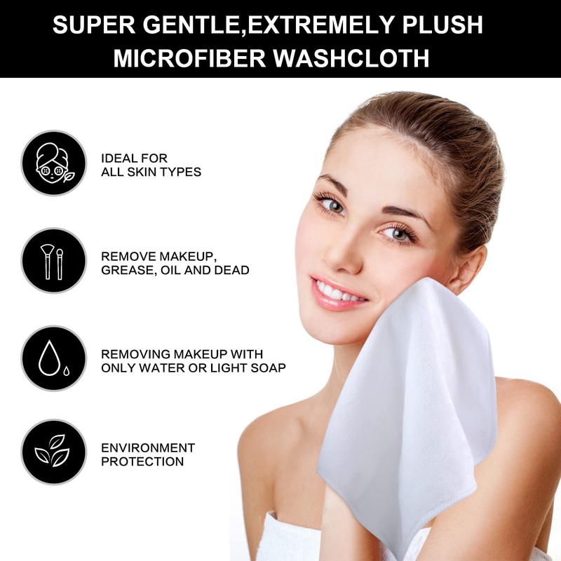 Sinland Microfiber Facial Cloths Fast Drying Washcloth 12 inch x