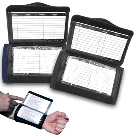 Kisangel 4 Piezas Muñequera Brazaletes De Futbol Muñequeras De Softbol para Letreros Libro De Jugadas Fútbol Juvenil Cosas De Futbol Reposamuñecas Correa para La Muñeca Poliéster