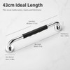 2 Pack 16.93Inch/43cm Grab Bars,304 Stainless Steel Rail Toilet Shower