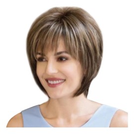 generic Wig Fashion Sintético Short De Pelo Natural Para Mujer Fe