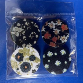 XiXiYang Phone Finger Holder Grip,Phone Stand for Desk,Phone Ring Holder Grip,Phone Holder Base for Desk - Expandable Phone Stand with 4 Unique Flowers Pattern Designs - Ideal for Most Phones(4pcs)