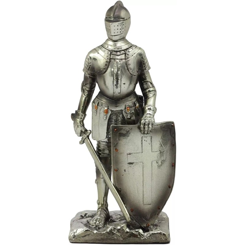Medieval Knight With Sword and Shield 7" Height Suit Of