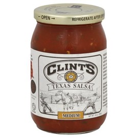 Clints Texas Medium Salsa 16.0 OZ (Pack of 2) by Clints