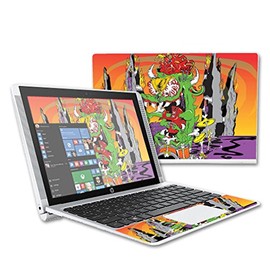 MightySkins Skin Compatible with HP Pavilion x2 10.1" (2015) Laptop Case wrap Cover Sticker Skins Dragon Rocker