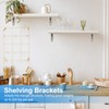 PATIKIL Folding Wall Shelf Brackets 9", 4 Pack Heavy Duty