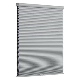 Changshade Cordless Blackout Cellular Shades, Honeycomb Room Darkening Shades, 1.5" Single Cell Pleated Window Blinds for Bedroom, Child Room, Bathroom,55.5" Width×72" Height,Grey