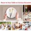 Xmkuwa Placemats, Washable PVC Table Mats, Woven Vinyl Placemat for