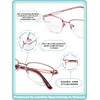 LianSan Metal Bifocal Reading Glasses for Women,Stylish Half Rim Zero