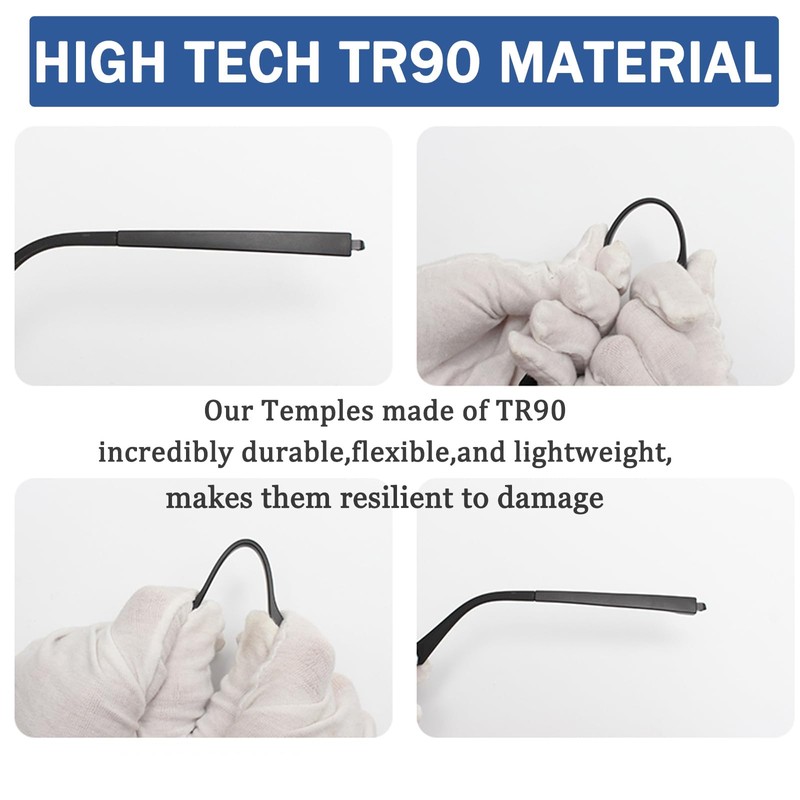 UPIONIC Glasses Replacement Temple, TR90 Eyeglass Arms Legs,Glasses Repair Kit
