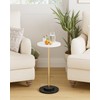 Round Side Table, Small Drink Table for Small Spaces, Modern