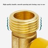 Heavy Duty Brass 3 Way Y Piece Hose Connector Tap