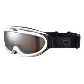 AXE AX888-WMD Goggles, Double Lens, Skiing, Snowboarding, Snow Goggles, Compatible with Large Glasses, 2019-20 Model, WT (Shiny White)