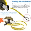 Precise 50 m Roll Tape Measure with Ergonomic Handle -