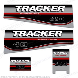 Discontinued Decals Fits Tracker 40hp Engine Decal kit