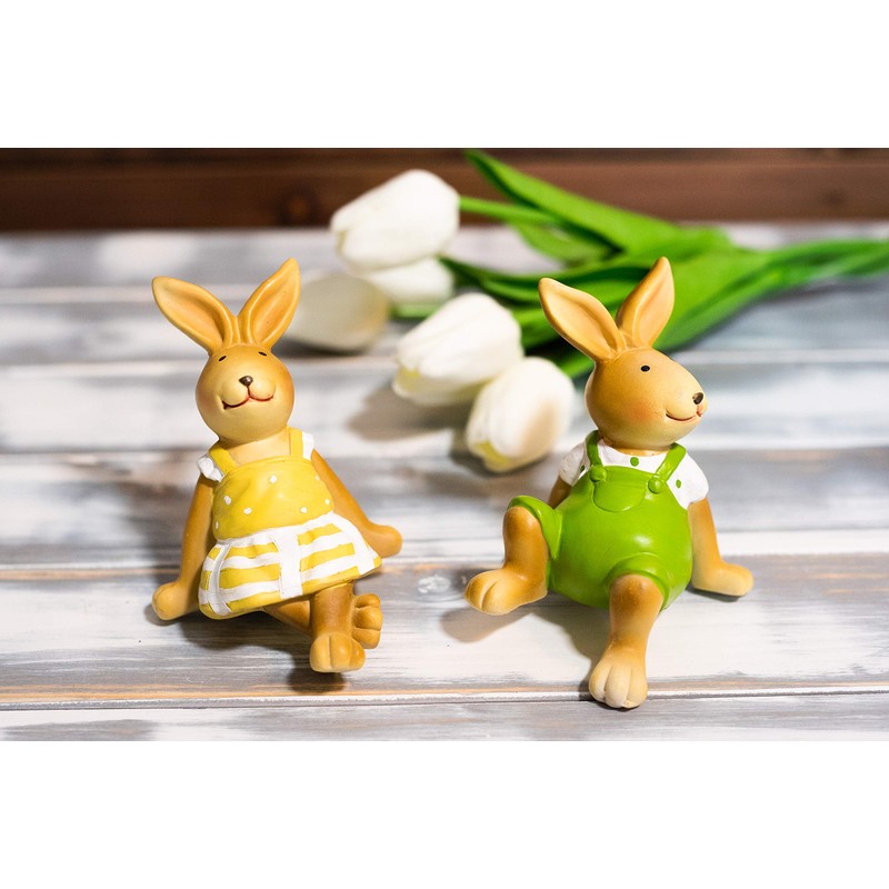HEITMANN DECO 1014255 - Rabbit - Polyresin - Set of