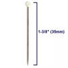 Cutex 300 Pcs 1-3/8" White Ball Head Sewing Pins -