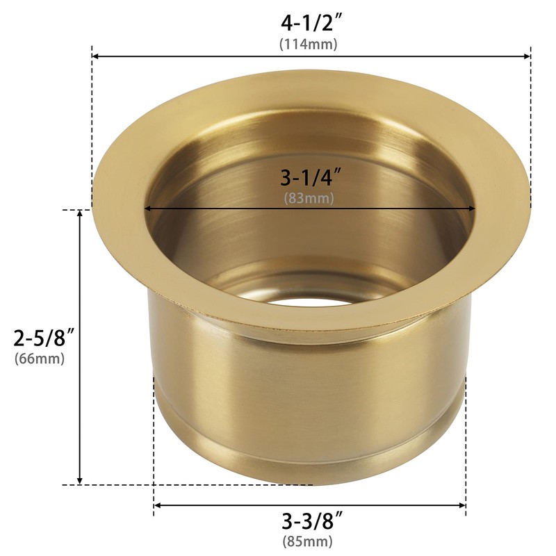 LQS Extended Sink Flange, Deep Garbage Disposal Sinks Flange for