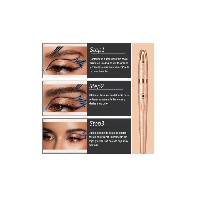 2 Piezas 3d Microblading Cejas Tatuaje Lápiz 4 Tenedor Tip