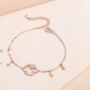 K.L.Y Women's Wreath Rabbit Bracelet, 925 Silver, Zirconia CZ, Hypoallergenic,