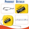 16Pcs Tape Measure Keychains Mini Retractable Measuring Tape Keychains for