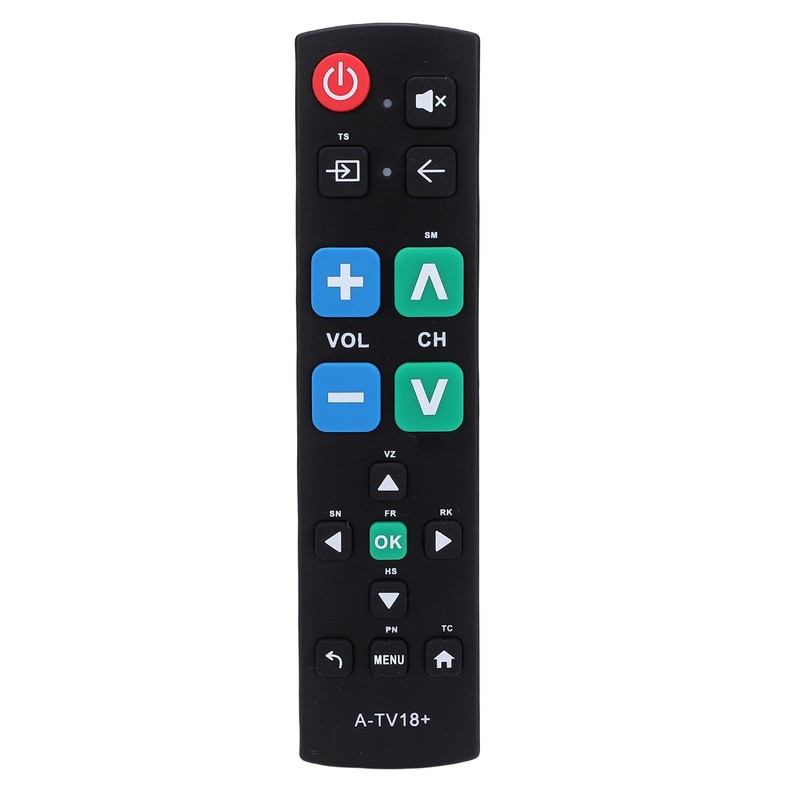 VELATEMOR Universal TV Remote Control with Big Buttons for Seniors,