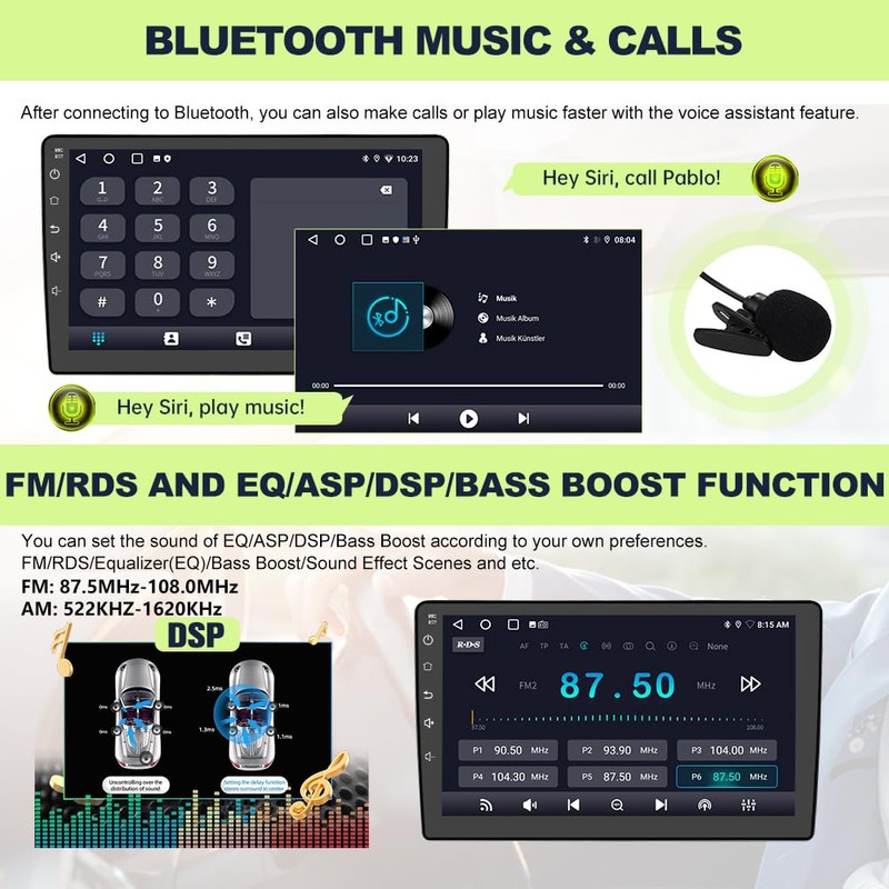 Pyniro Car Radio Stereo for Toyota Camry 2012-2015 Android 13