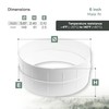 Vent Systems 6" Inch - White - Male Fit Duct