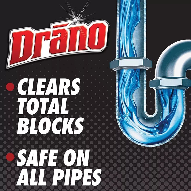 Drano Gel Drain Clog Remover and Cleaner 16oz and Snake
