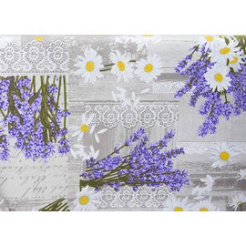 BIANCHERIAWEB Kitchen Tablecloth 140 x 140 cm with M'ama RP Design, Made in Italy, Table Cloth in 100% Cotton