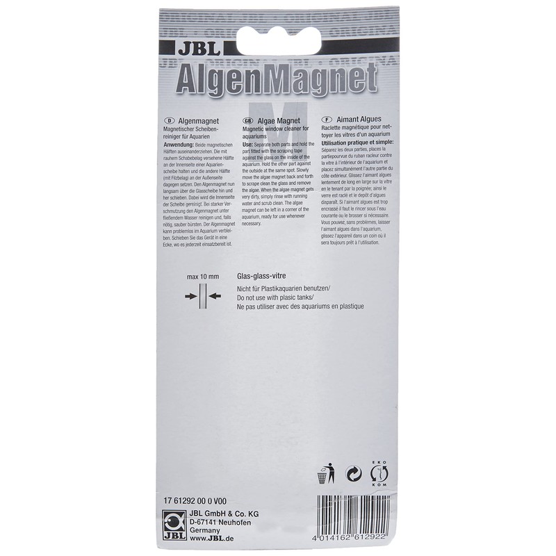 JBL Replacement Cleaning Magnet for Thickness Aquarium Panes, JBL L