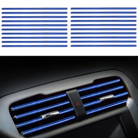 20Pcs Car Auto Air Conditioner Vent Outlet Trim,Car Interior Moulding Trim,Car Trim Interior Strips Ornament,Universal Stylish Car Interior Decoration Supplies