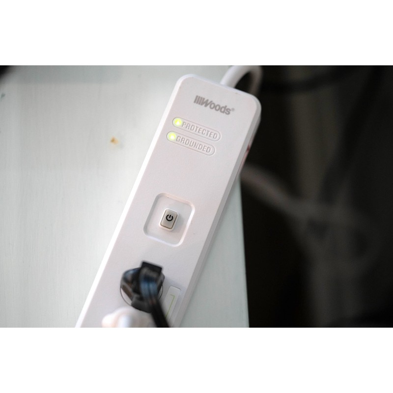Woods 41715 Energy Saving Surge Protector Power Strip with 80