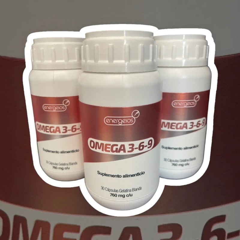 Omega 3 6 9 Son 3 Botes (90 Cápsulas Total)