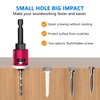 BURMONG 5-Piece Countersink Drill Bit Set with Adjustable Depth Stop,