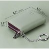 FurArt Zipper Wallet Women RFID Credit Card Holder keychain Wallet