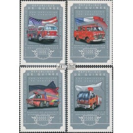 Guinea 10892-10895 (complete. issue) unmounted mint/never hinged ** MNH 2014 Fire truck (Stamps for collectors) Fire Brigade/Police
